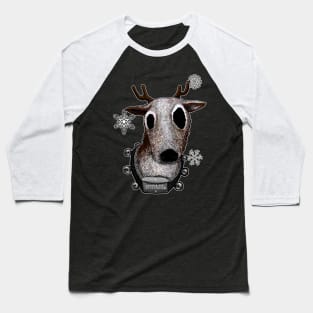 Blitzen the Reindeer Baseball T-Shirt